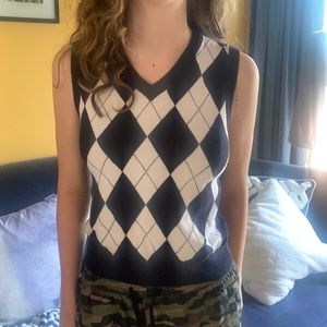 Brandy Melville argyle sweater vest. Very good condition